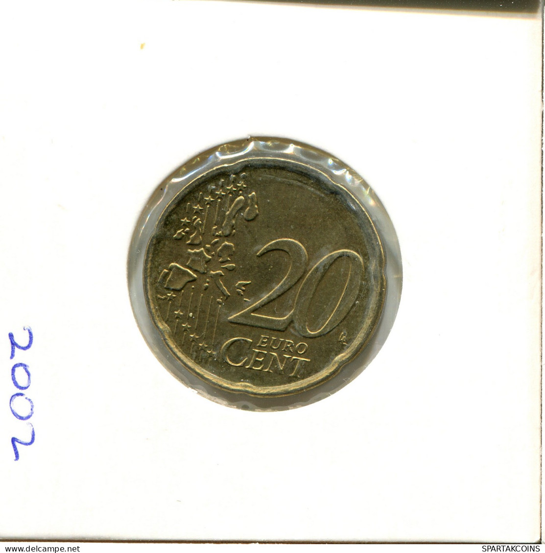 20 EURO CENTS 2002 IRLANDA IRELAND Moneda #EU201.E - Ireland