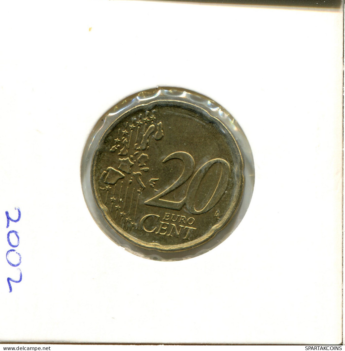 20 EURO CENTS 2002 IRLANDA IRELAND Moneda #EU201.E - Irland