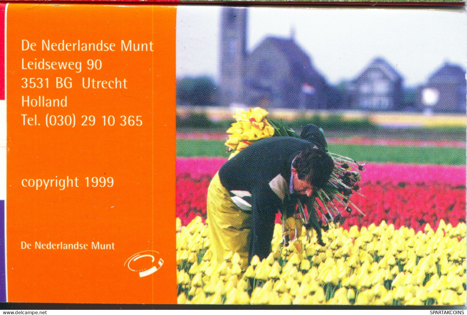 NEERLANDÉS NETHERLANDS 1999 MINI Moneda SET 6 Moneda RARE #SET1050.7.E - Jahressets & Polierte Platten