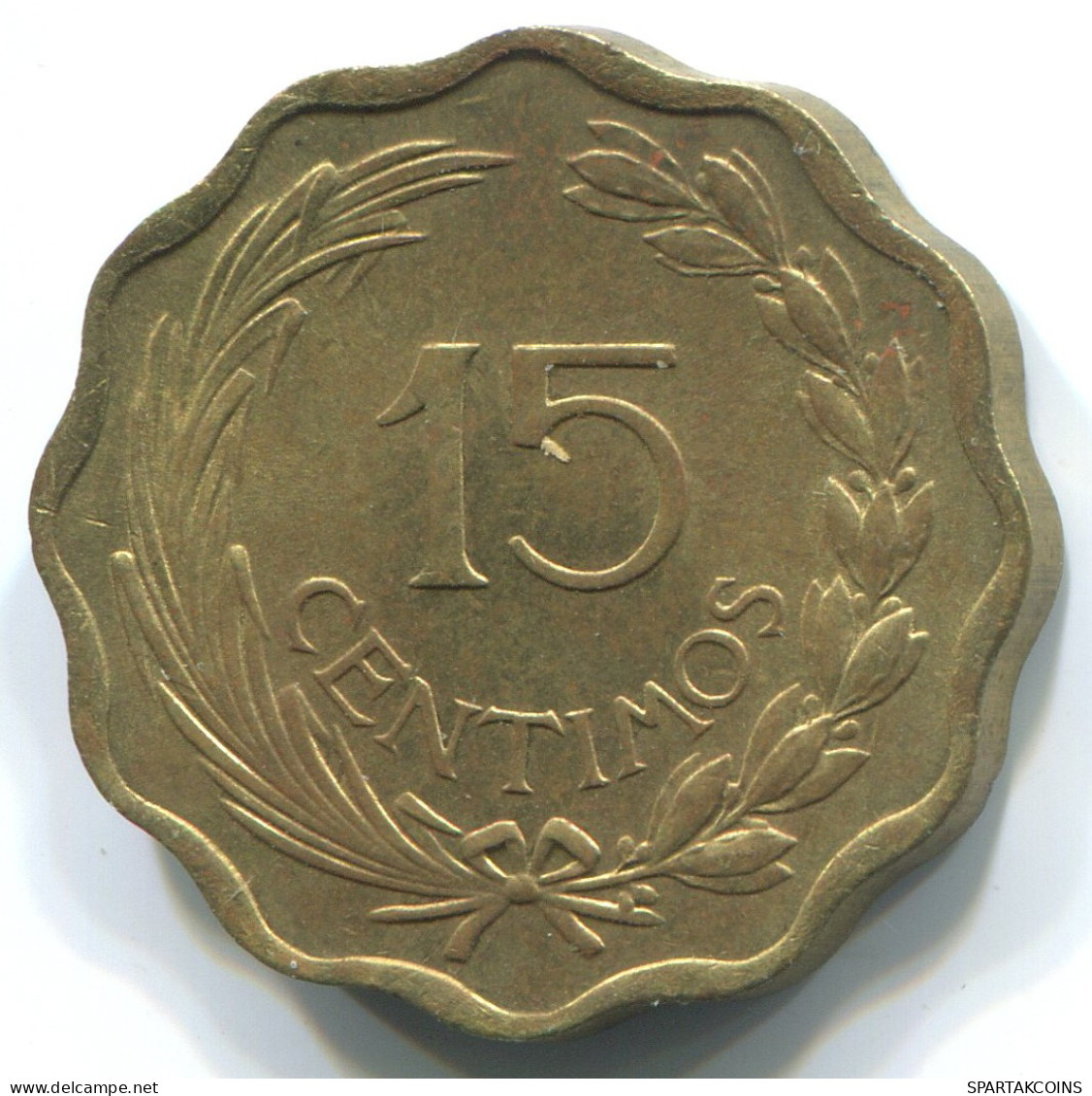 15 CENTIMOS 1953 PARAGUAY Moneda #WW1171.E - Paraguay