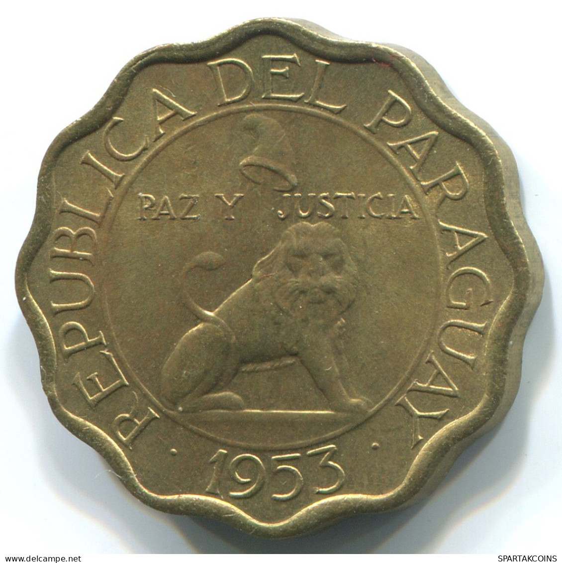 15 CENTIMOS 1953 PARAGUAY Moneda #WW1171.E - Paraguay