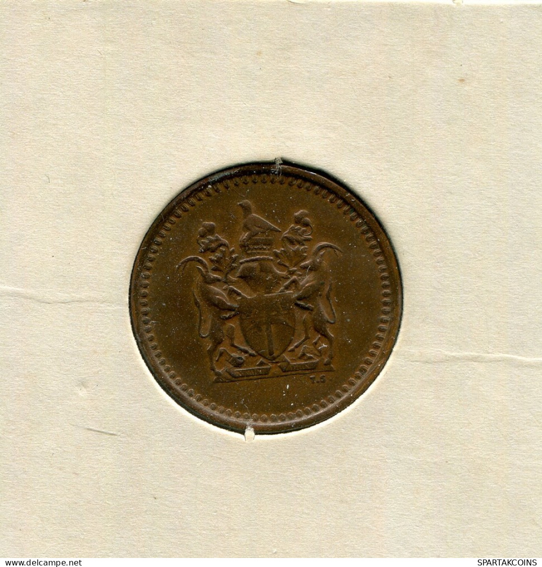 1 CENT 1970 RODESIA RHODESIA Moneda #AR807.E - Rhodésie