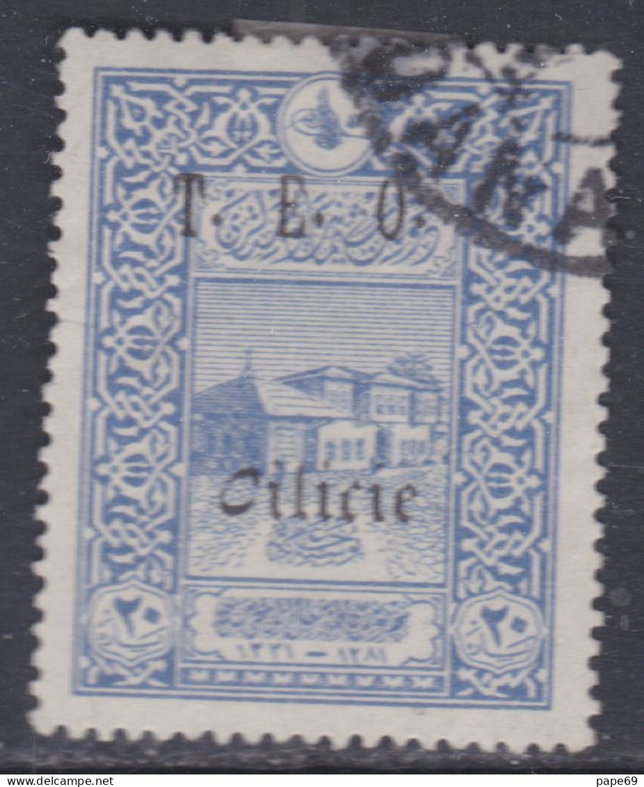 Cilicie N° 69 O 20 Pa Outremer Surcharge T.E.O. Cilicie, Oblitération Légère Sinon TB - Used Stamps