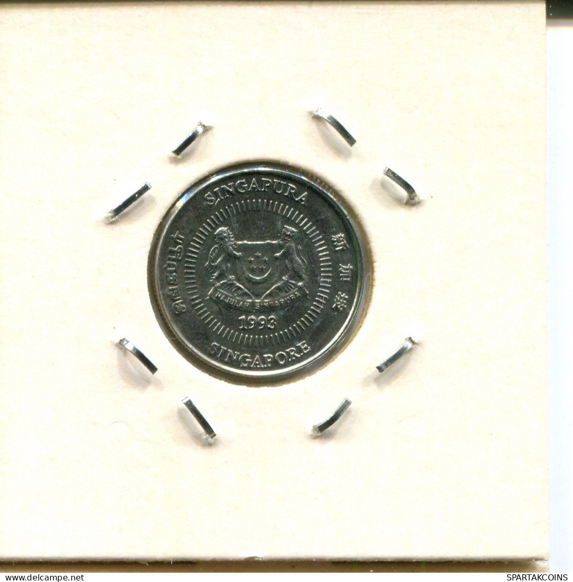 10 CENTS 1993 SINGAPUR SINGAPORE Moneda #AX136.E - Singapour