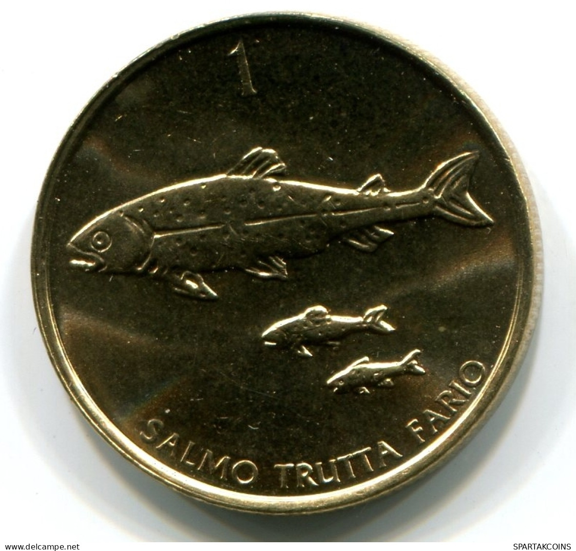 1 TOLAR 2001 ESLOVENIA SLOVENIA UNC Fish Moneda #W11350.E - Slovenië