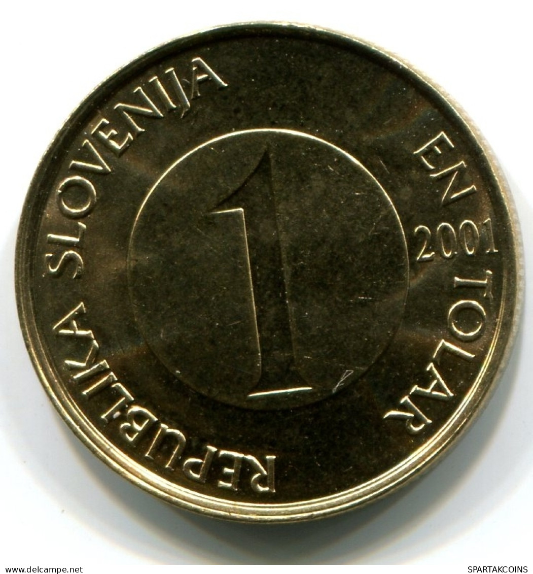 1 TOLAR 2001 ESLOVENIA SLOVENIA UNC Fish Moneda #W11350.E - Slovenia