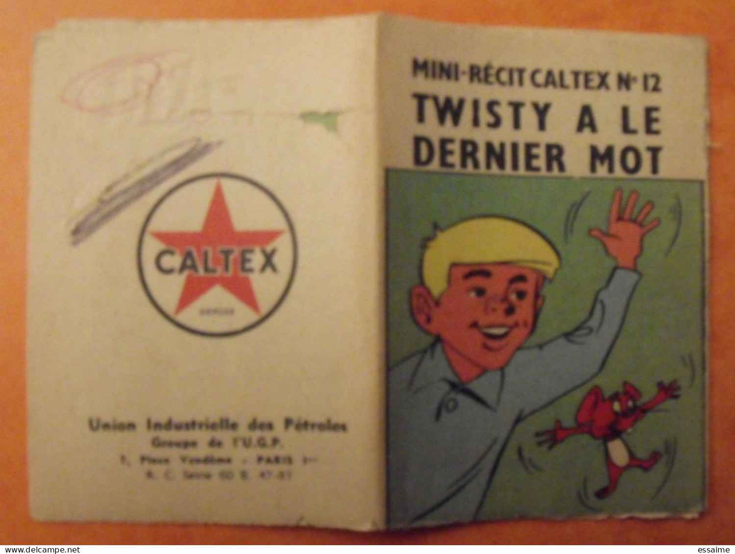 Mini-récit Caltex N° 12 (monté), Idem Spirou. Twisty A Le Dernier Mot. (norbert Fersen). Vers 1960. - Sonstige & Ohne Zuordnung