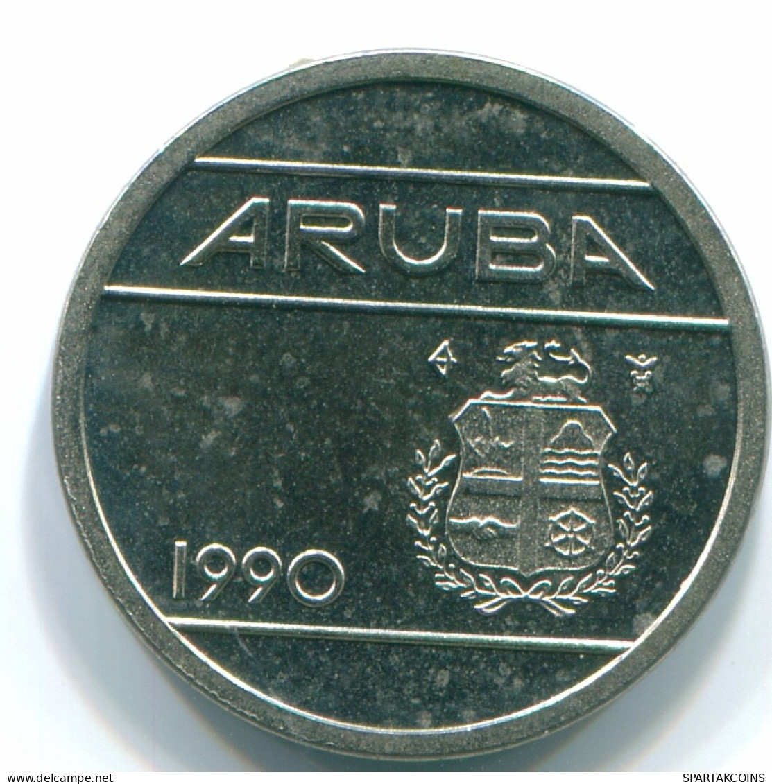 5 CENTS 1990 ARUBA (NÉERLANDAIS NETHERLANDS) Nickel Colonial Pièce #S13621.F - Aruba