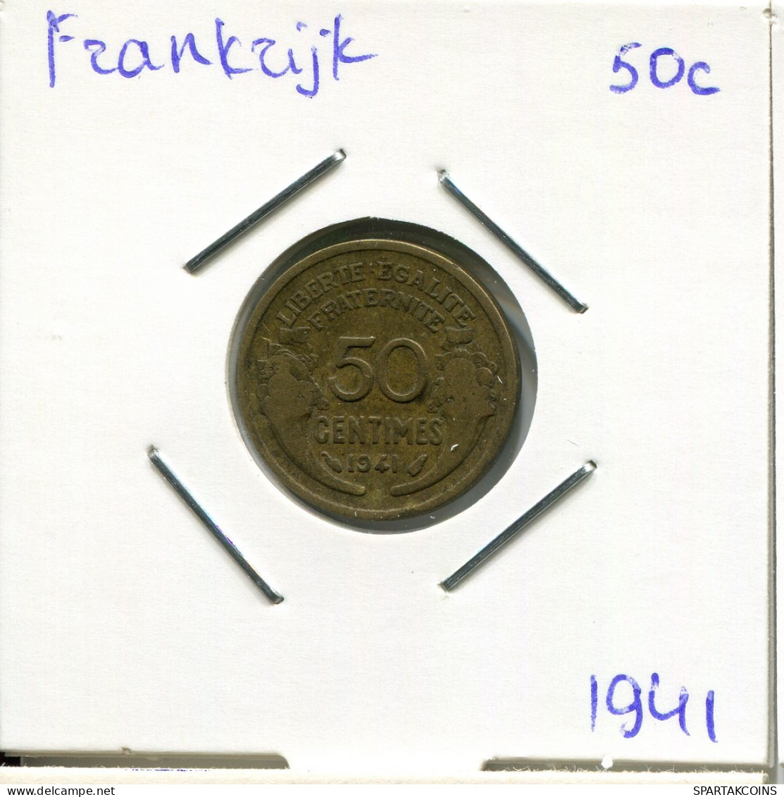 50 CENTIMES 1941 FRANCE Pièce Française #AM905.F - 50 Centimes