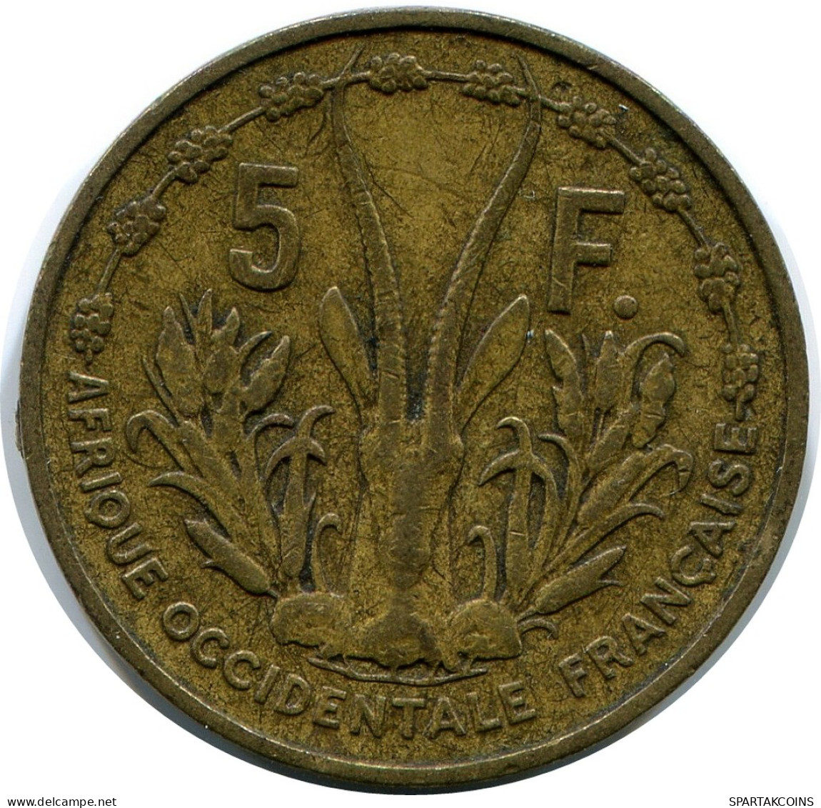 5 FRANCS 1956 FRENCH WESTERN AFRICAN STATES #AP880.F - French West Africa