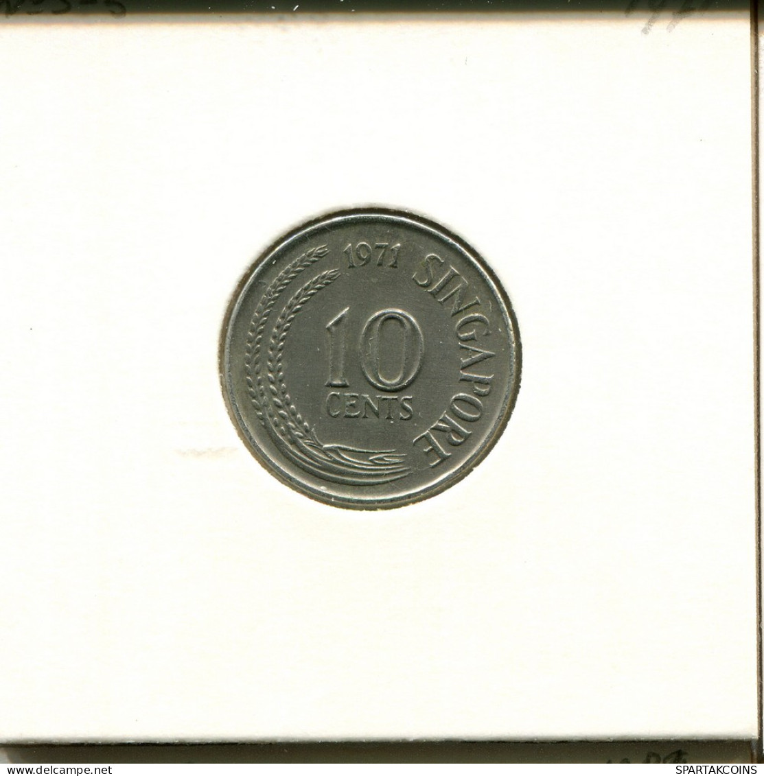 10 CENTS 1971 SINGAPOUR SINGAPORE Pièce #AR378.F - Singapour