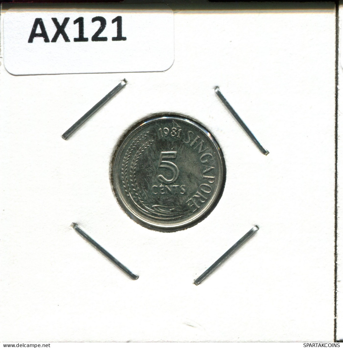 5 CENTS 1981 SINGAPOUR SINGAPORE Pièce #AX121.F - Singapour