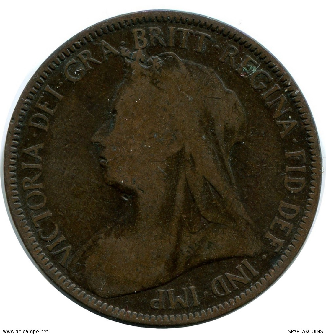 HALF PENNY 1900 UK GRANDE-BRETAGNE GREAT BRITAIN Pièce #AZ650.F - C. 1/2 Penny