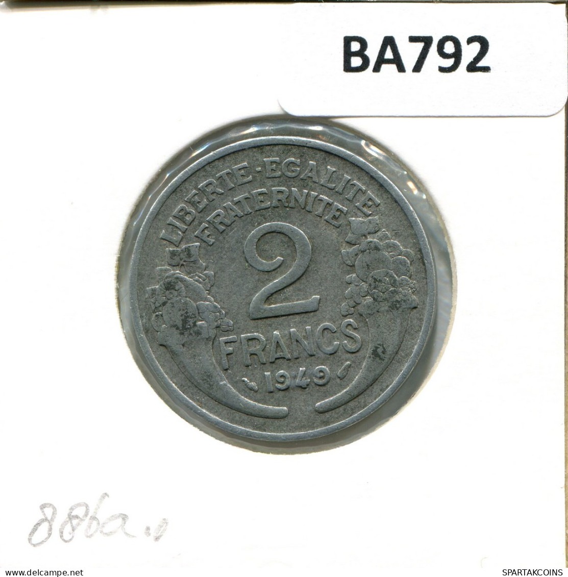 2 FRANCS 1949 FRANCE French Coin #BA792 - 2 Francs