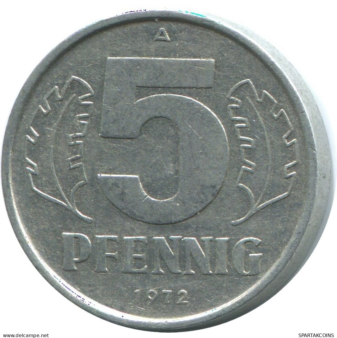 5 PFENNIG 1972 A DDR EAST GERMANY Coin #AE005.U - 5 Pfennig