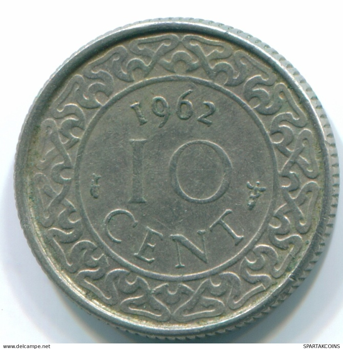 10 CENTS 1962 SURINAME Netherlands Nickel Colonial Coin #S13188.U - Surinam 1975 - ...