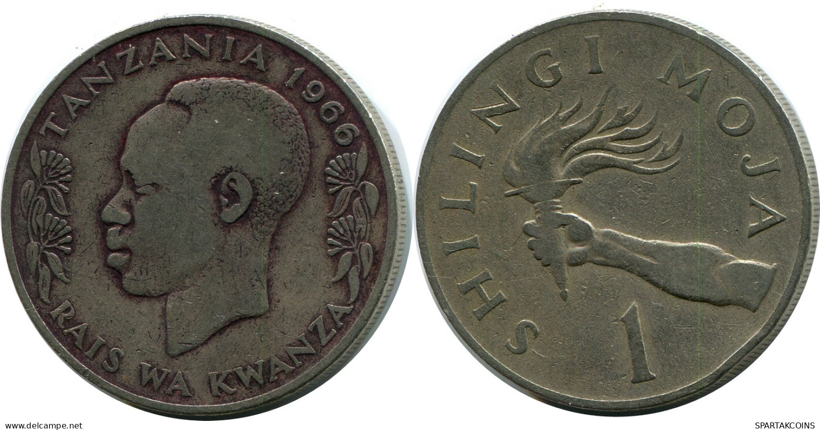 1 SHILLING 1966 TANZANIA Coin #AP945.U - Tanzania