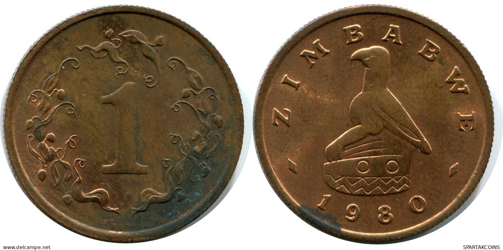 1 CENT 1980 ZIMBABWE Coin #AZ086.U - Simbabwe