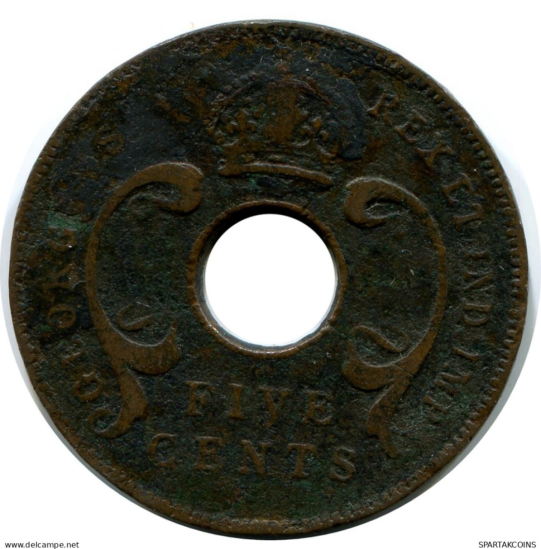 5 CENTS 1924 EAST AFRICA Coin #AP871.U - Colonia Británica