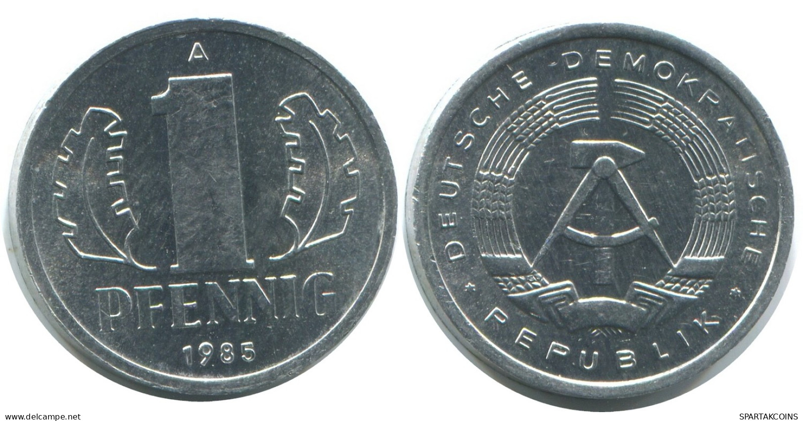 1 PFENNIG 1985 A DDR EAST GERMANY Coin #AE065.U - 1 Pfennig