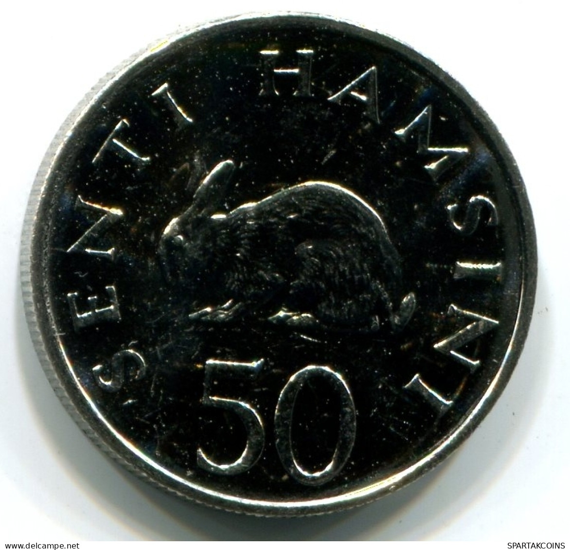 50 SENTI 1990 TANZANIA UNC Rabbit Coin #W11325.U - Tansania