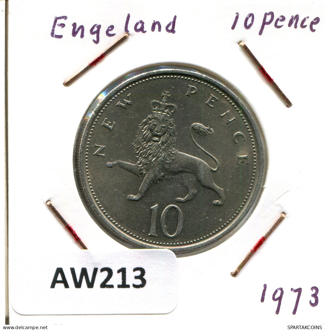 10 PENCE 1973 UK GREAT BRITAIN Coin #AW213.U - 10 Pence & 10 New Pence