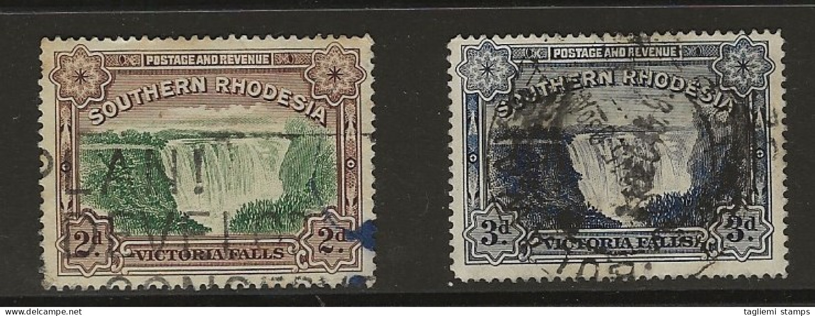 Southern Rhodesia, 1935, SG 35 & 35a, Used - Southern Rhodesia (...-1964)