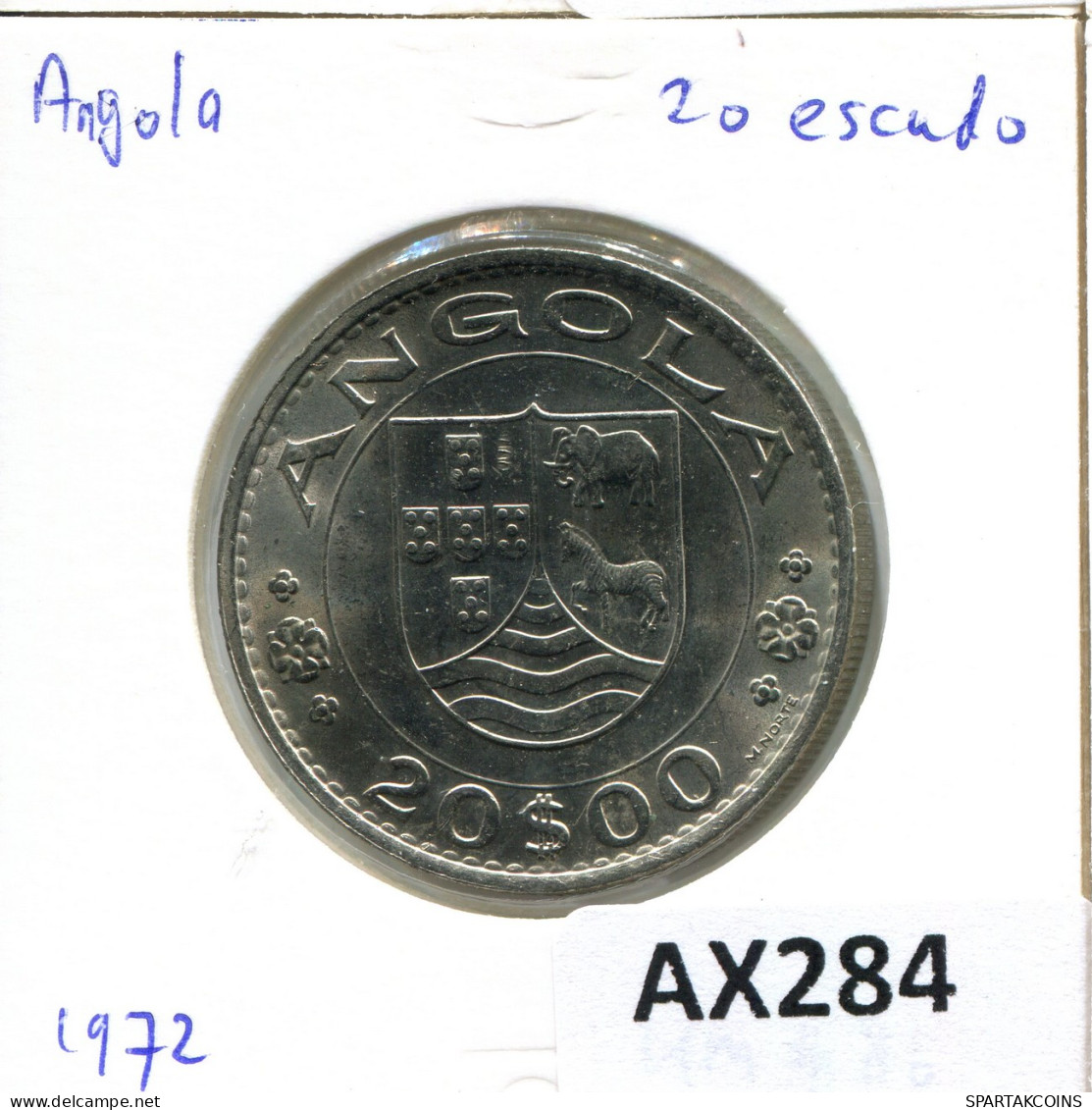 20 ESCUDOS 1971 ANGOLA Coin #AX284.U - Angola