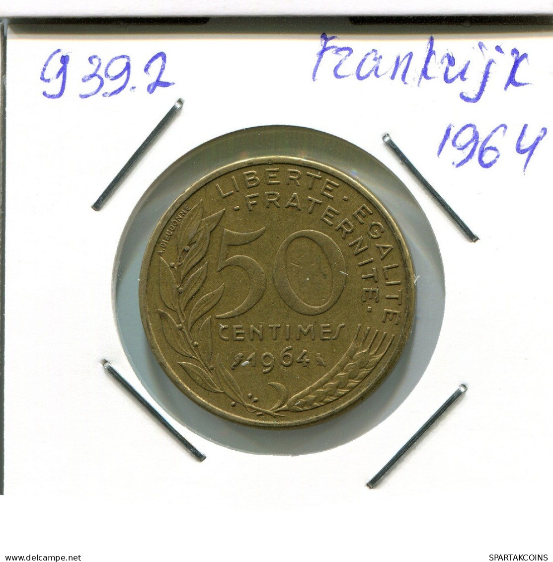 50 CENTIMES 1964 FRANCE French Coin #AN231 - 50 Centimes