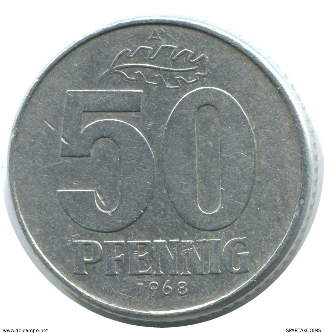 50 PFENNIG 1968 A DDR EAST DEUTSCHLAND Münze GERMANY #AE159.D - 50 Pfennig