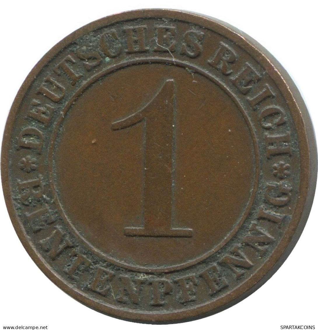 1 RENTENPFENNIG 1923 A DEUTSCHLAND Münze GERMANY #AD432.9.D - 1 Rentenpfennig & 1 Reichspfennig