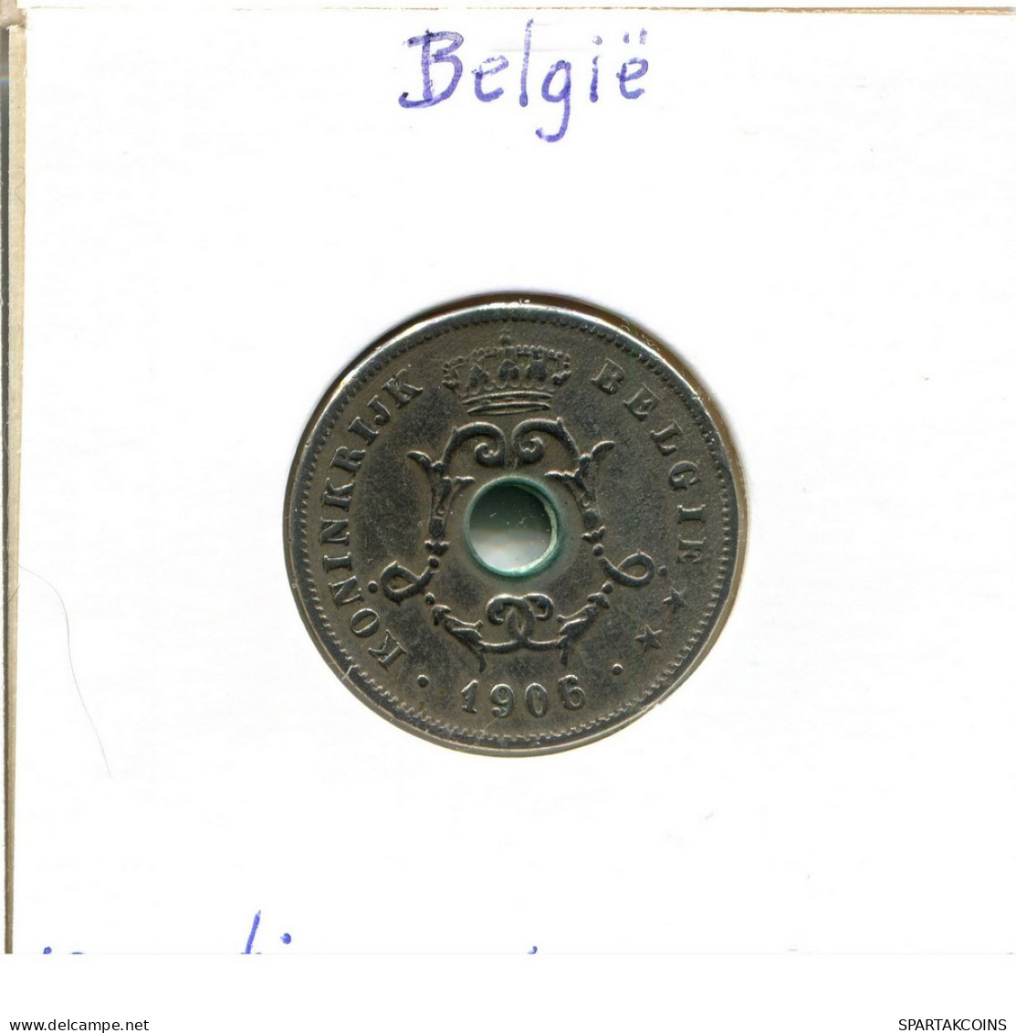 10 CENTIMES 1906 DUTCH Text BELGIEN BELGIUM Münze #BA280.D - 10 Cent