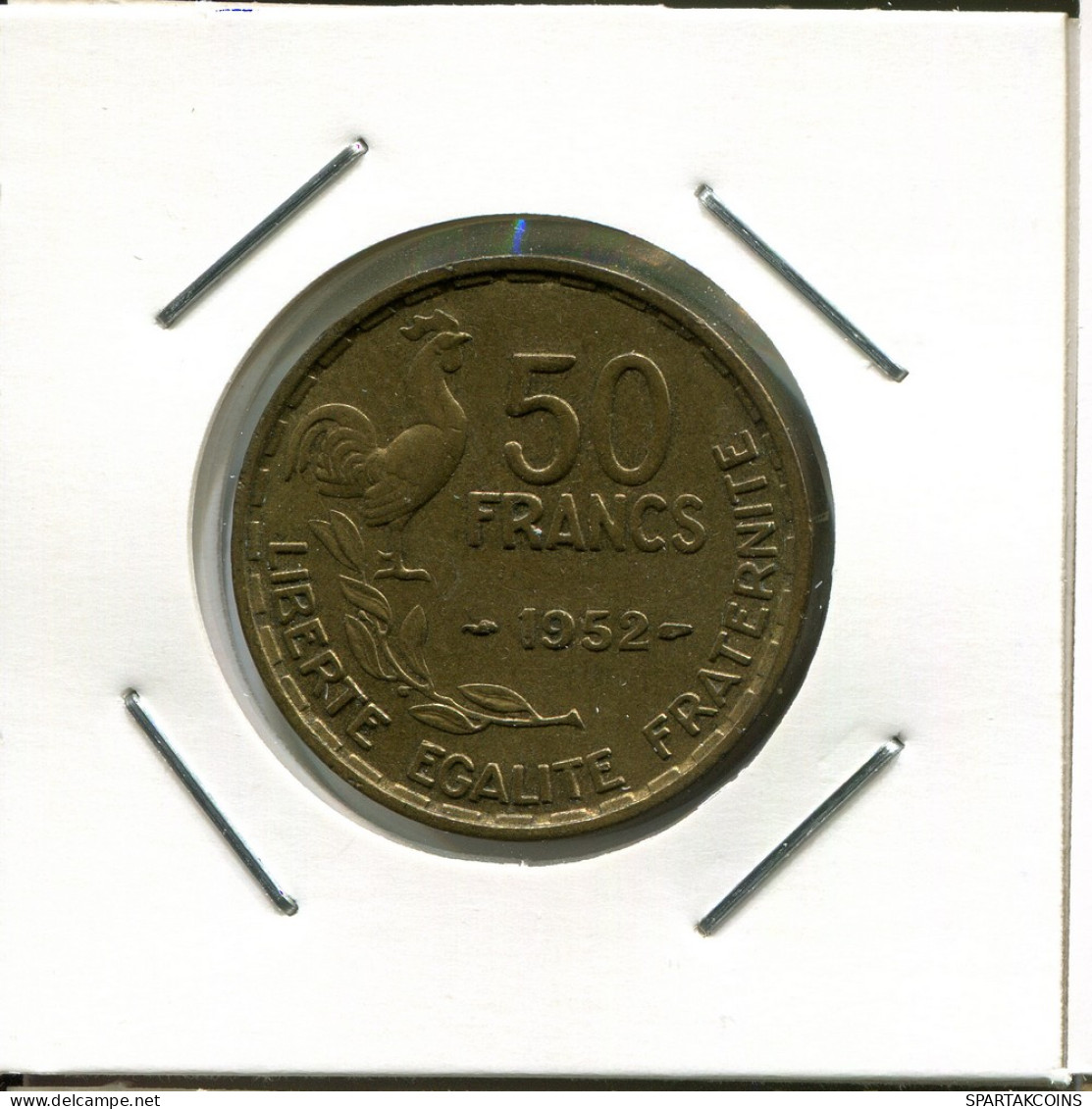 50 FRANCS 1952 FRANKREICH FRANCE Französisch Münze #AK940.D - 50 Francs