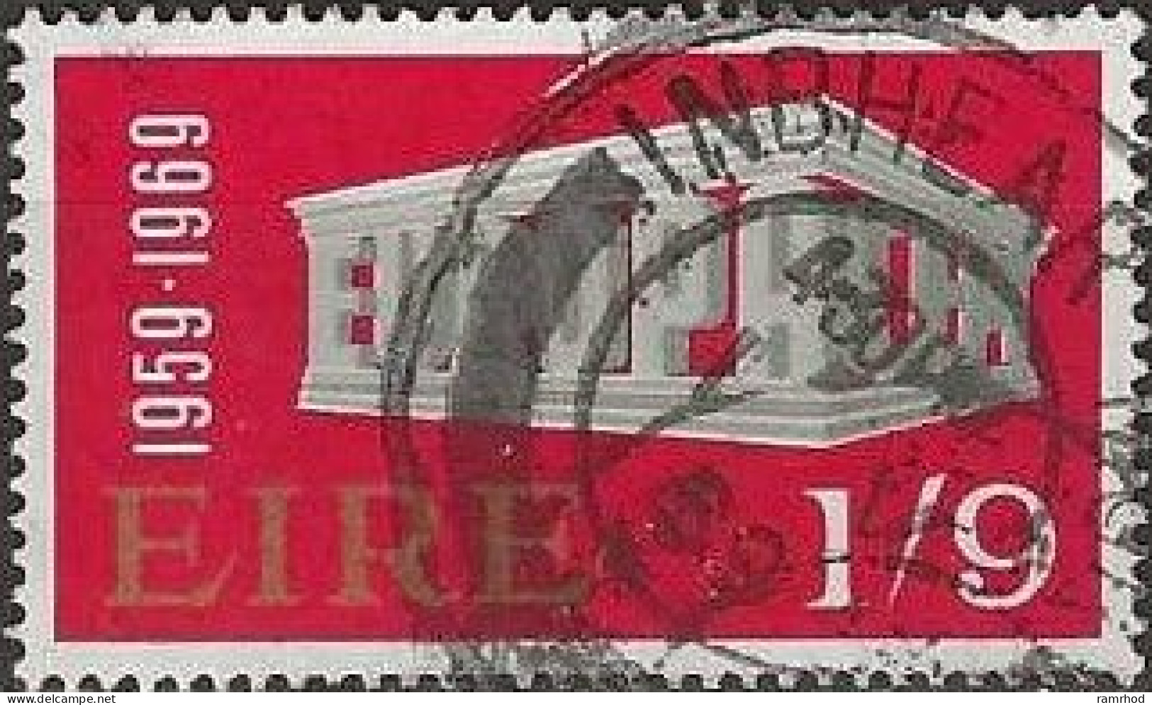 IRELAND 1969 Europa - 1s9d Colonnade FU - Usati