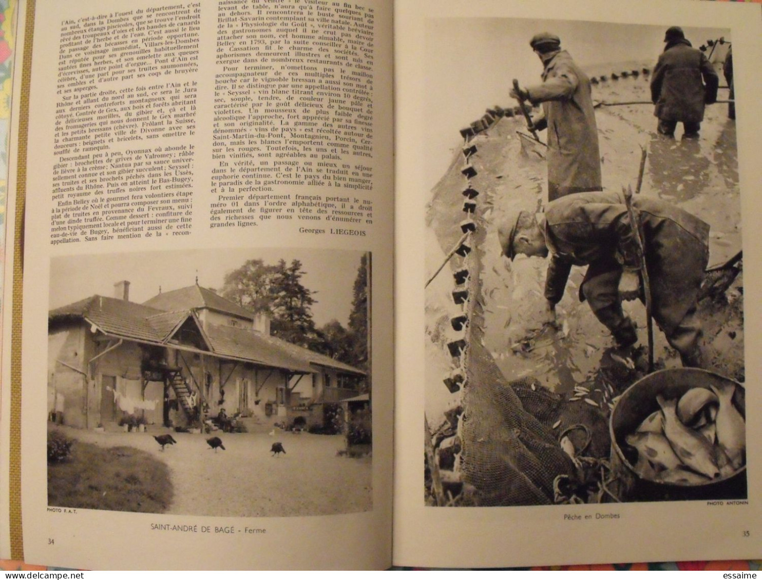 La France à Table N° 129. 1967. Ain. Brou Bourg Nantua Belley Ars Ambronay Perouges  Chazey. Cuisine Gastronomie - Tourisme & Régions