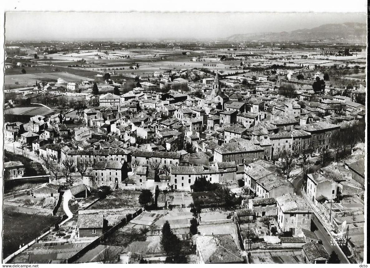 En Avion Au Dessus De... MAZAN (84) Vue Générale LAPIE N° 4, Cpsm GF - Mazan