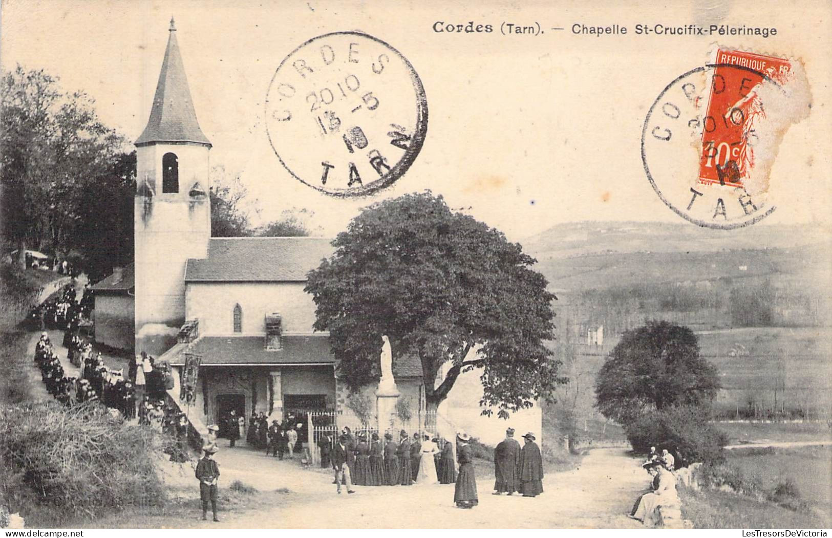 FRANCE - 81 - CORDES - Chapelle St Crucifix Pélerinage - Carte Postale Ancienne - Cordes