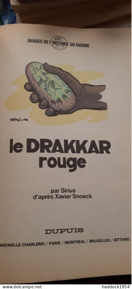 Le Drakkar Rouge LES TIMOUR SIRIUS Dupuis 1984 - Timour