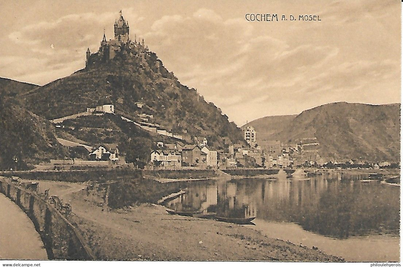 CPA COCHEM A.d.mosel 1905 Pour Luxembourg - Cochem