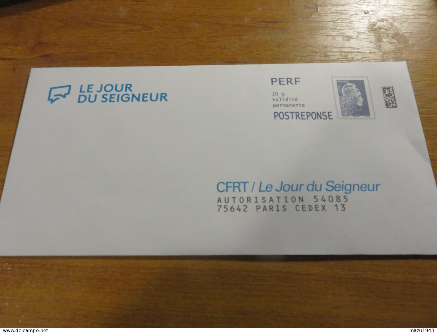 Post Reponse Le Jour Du Seigneur N°389054 - PAP: Antwort/Marianne L'Engagée