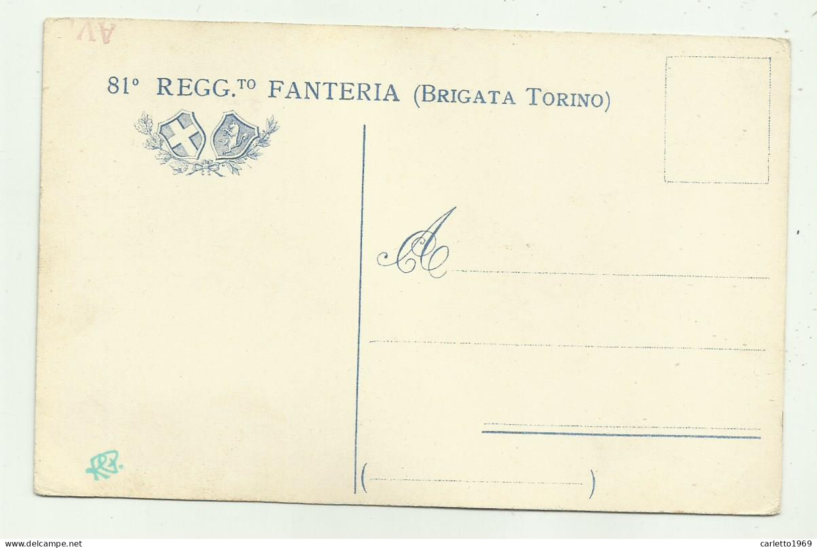 81 REGGIMENTO FANTERIA BRIGATA TORINO - BATTAGLIA DI GOITO - NV FP - Regiments