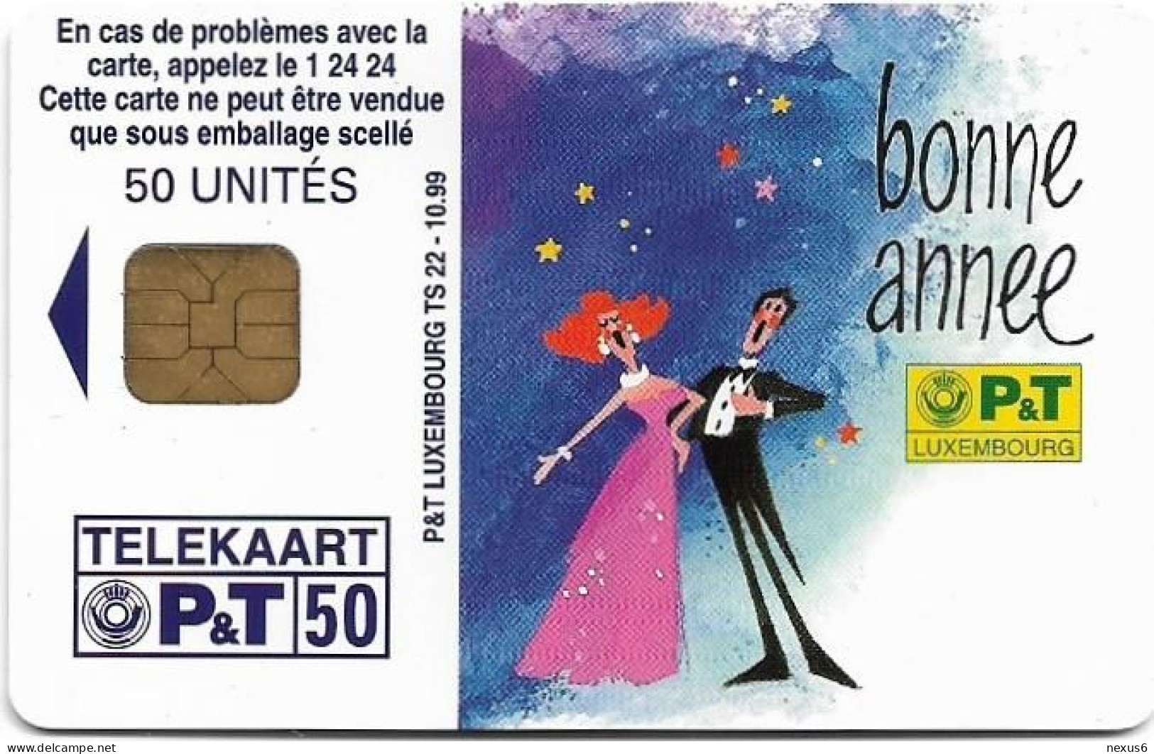 Luxembourg - P&T - Bonne Année 2000, 10.1999, 50Units, Used - Luxembourg