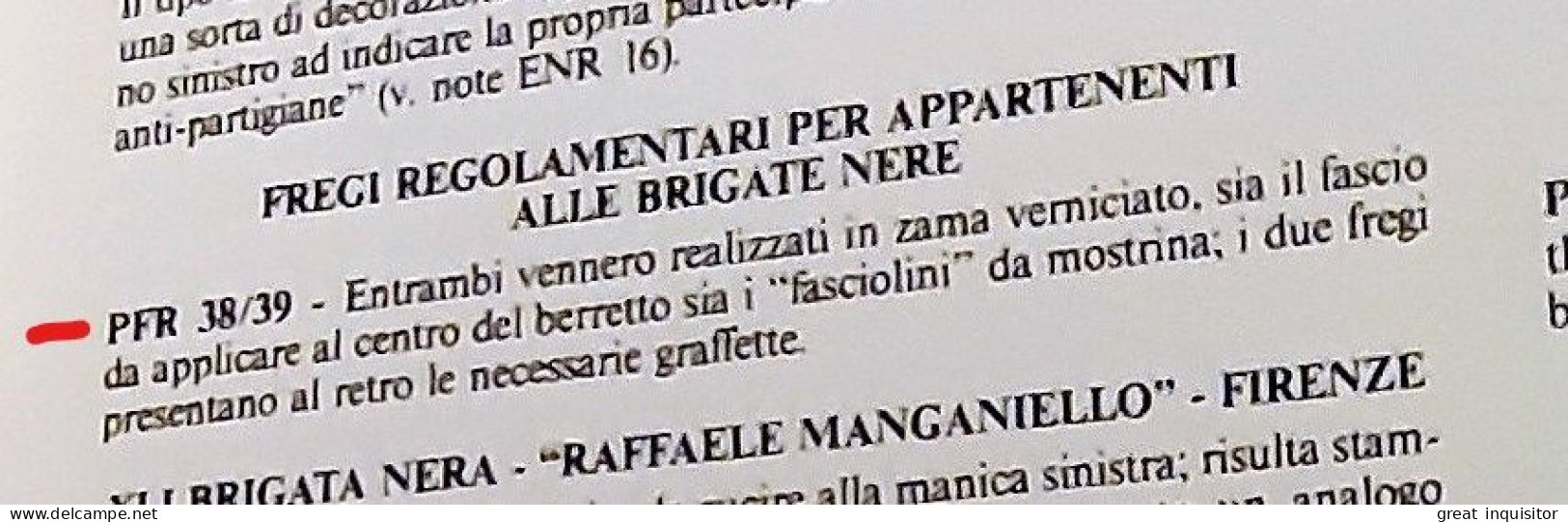 RARA FEDELE RIPRODUZIONE DI UN FEZ DA “SQUADRISTA" FASCISTA RSI MOD. 1943 - ESEGUITA DA ESPERTI “ARTIGIANI ITALIANI”