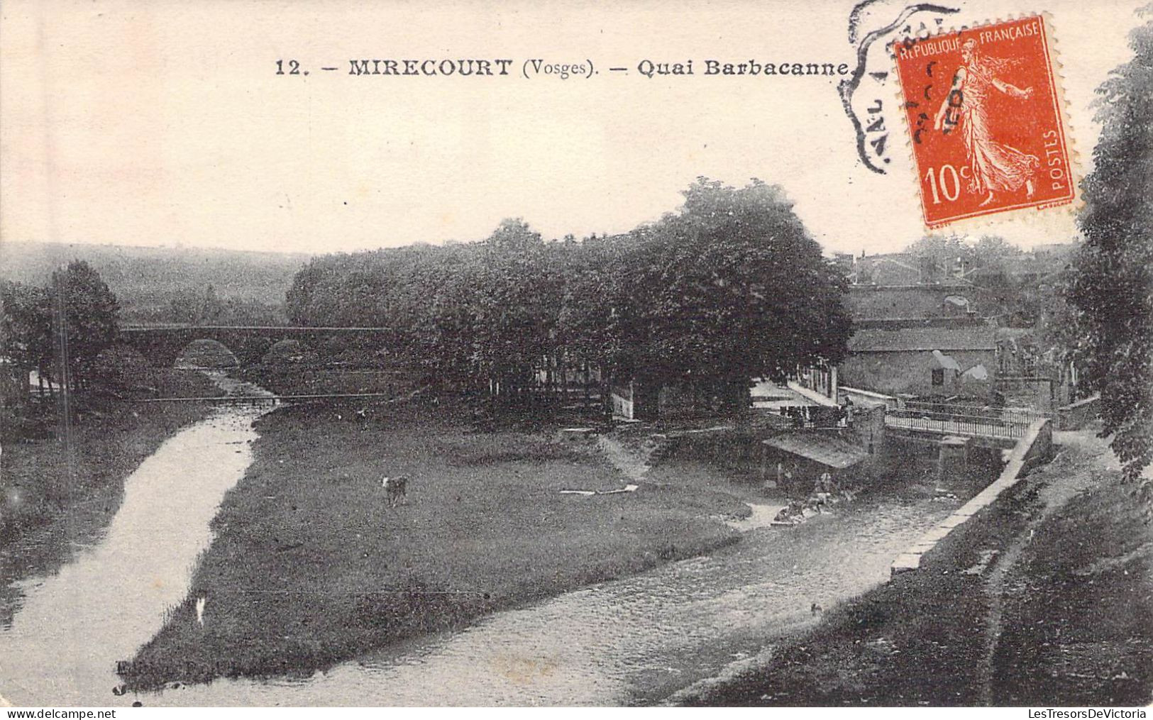 FRANCE - 88 - MIRECOURT - Quai Barbacanne - Carte Postale Ancienne - Mirecourt