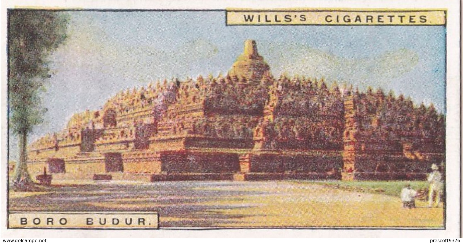 Wonders Of The Past 1926 - Original Wills Cigarette Card - 31 Boro Budur, Central Java - Wills