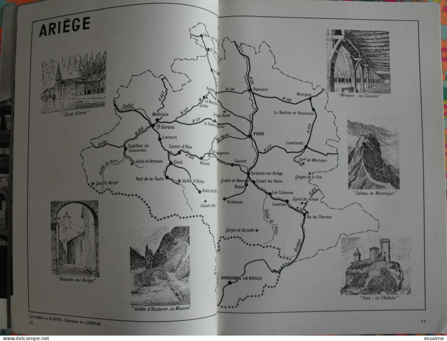 La France à table n° 156. 1971. Ariège. foix andorre mirepoix pamiers saurat oust bethmale ustou niaux. gastronomie