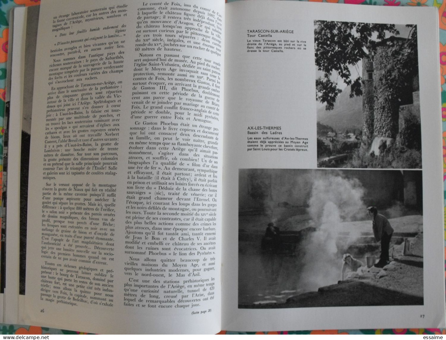 La France à table n° 156. 1971. Ariège. foix andorre mirepoix pamiers saurat oust bethmale ustou niaux. gastronomie