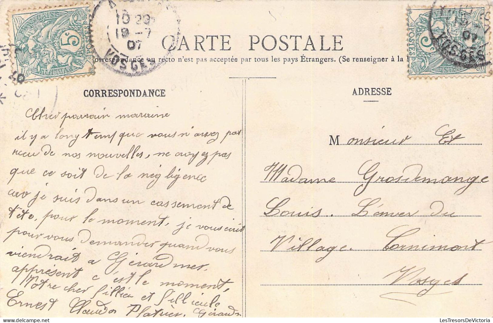 FRANCE - 88 - ANOULD - Vue Générale - Carte Postale Ancienne - Anould