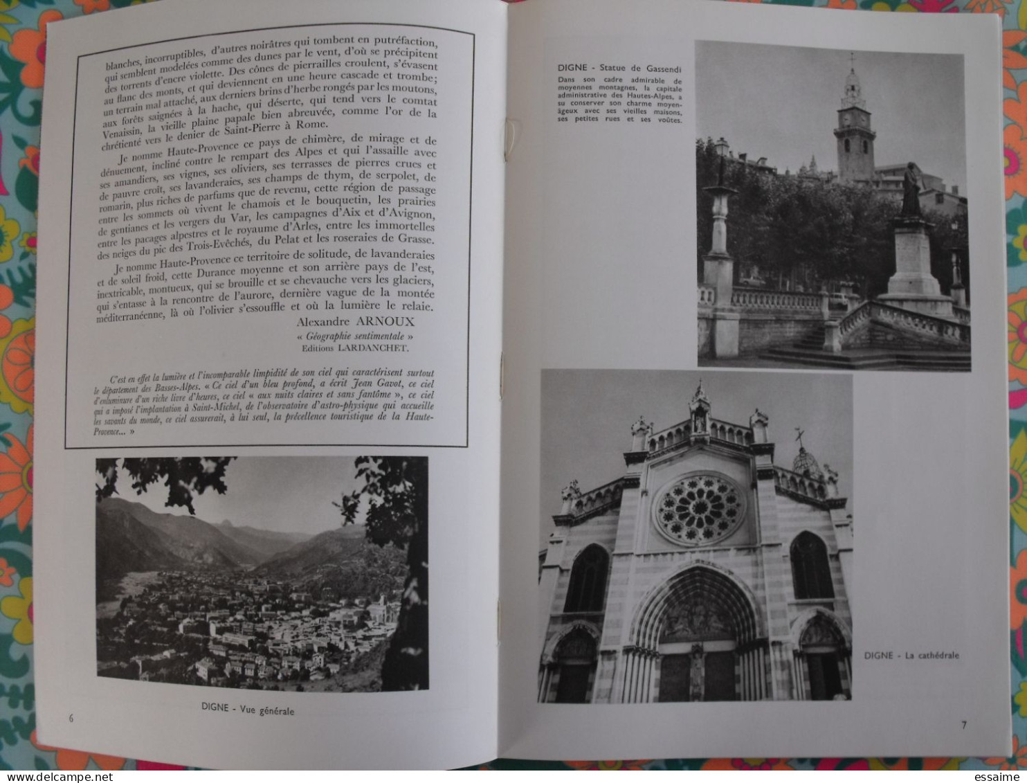 La France à Table N° 143. 1970. Basses-alpes. Moustiers Riez Digne Cazeres Colmars Entrevaux Barcelonnette. Gastronomie - Tourismus Und Gegenden