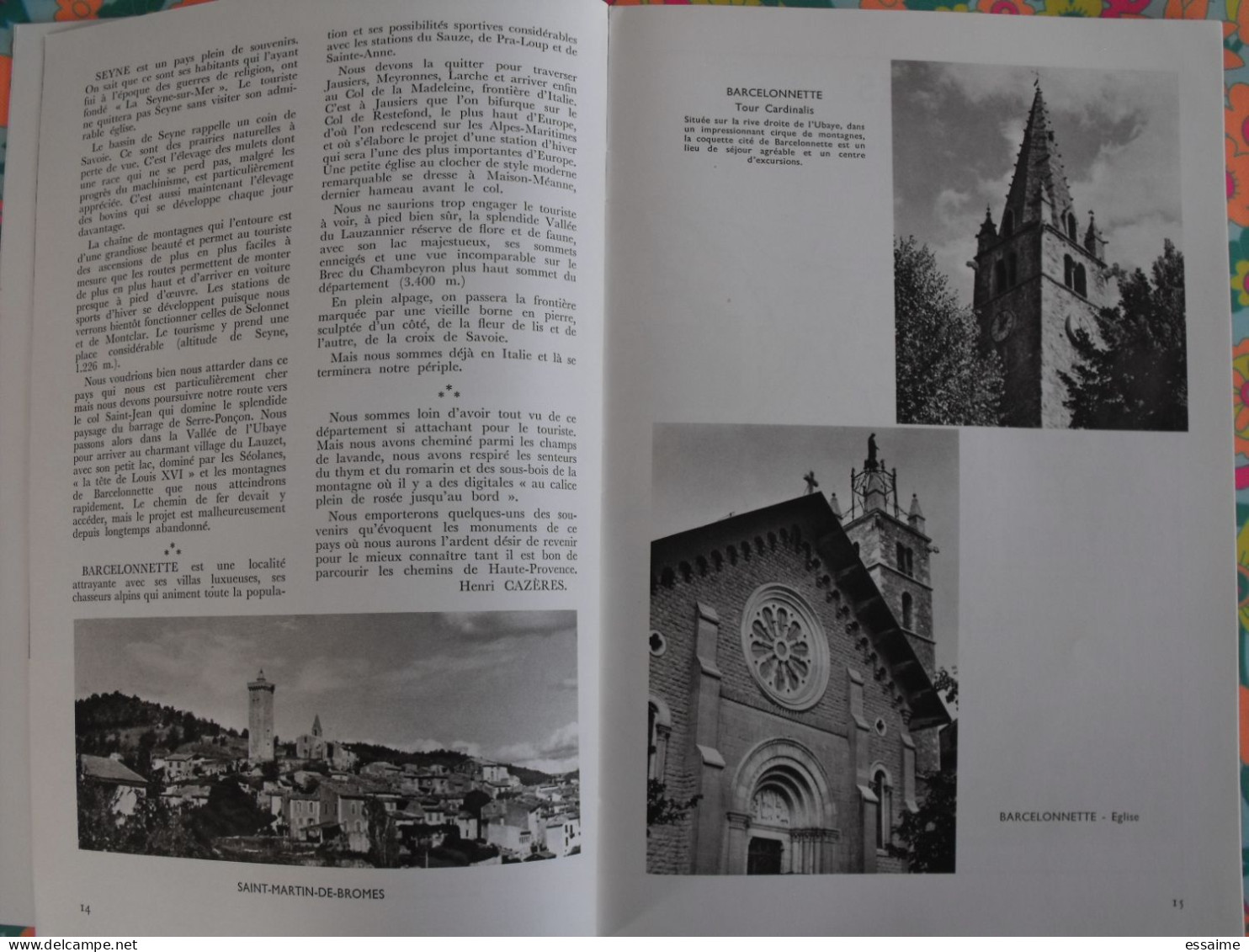 La France à table n° 143. 1970. basses-alpes. moustiers riez digne cazeres colmars entrevaux barcelonnette. gastronomie